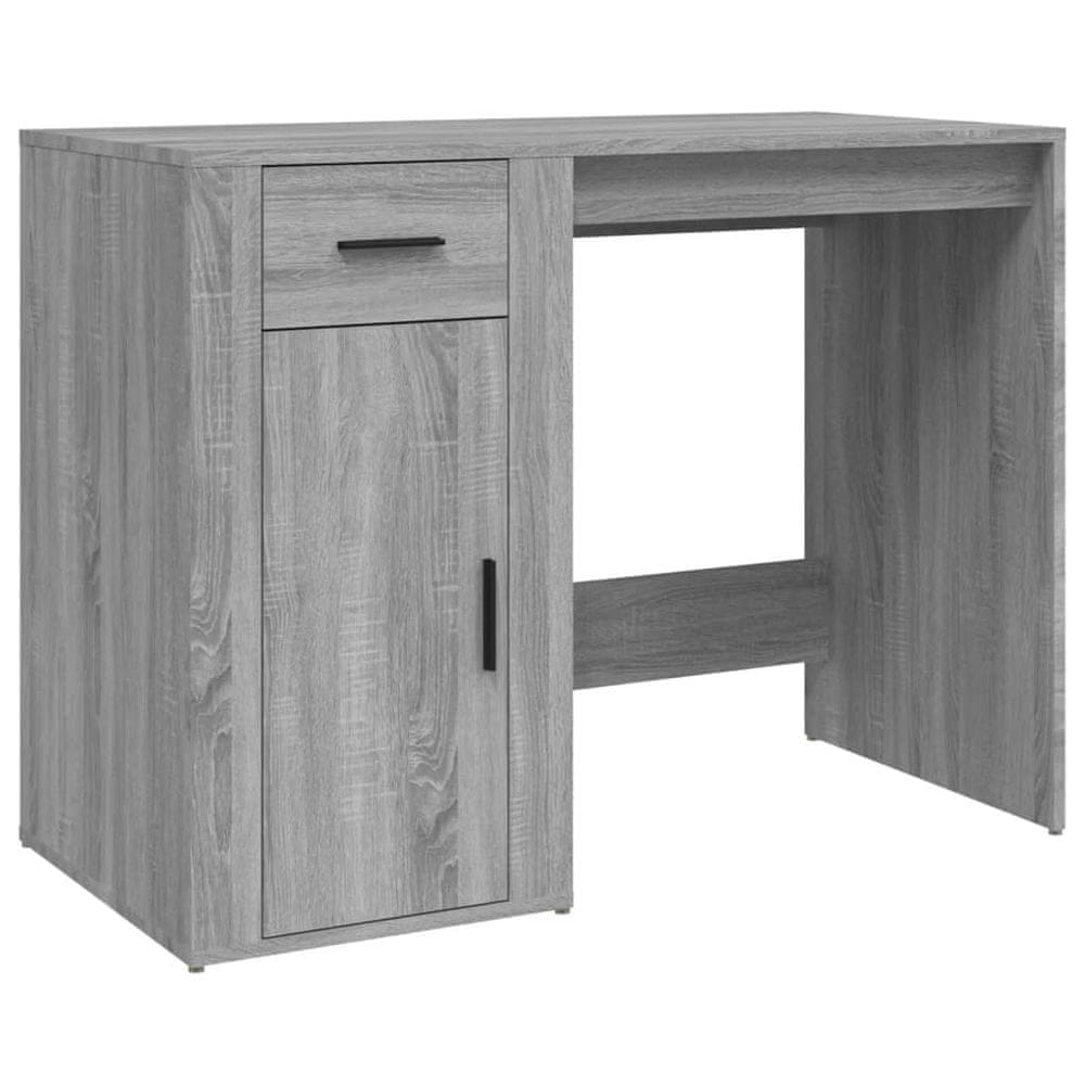 Vidaxl Stôl sivý dub sonoma 100x49x75 cm spracované drevo